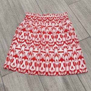 Francesca’s Buttons red skirt